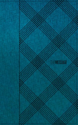 The Message - Deluxe Gift Bible/ Crosshatch Denim Leather Look
